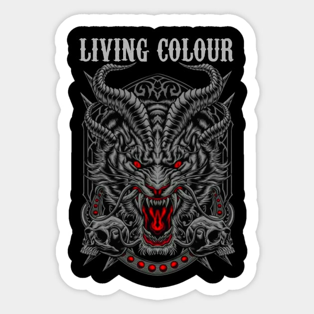 LIVING COLOUR BAND MERCHANDISE Sticker by Rons Frogss